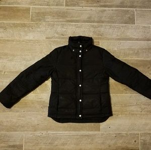 (SOLD) J. Crew Black Puffer Jacket S